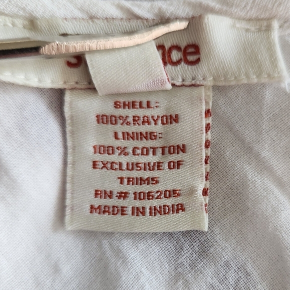 Sundance Womens Shibori Spirit White Gray Tie Dyed Asymmetrical Hem Dress Medium - Picture 6 of 9